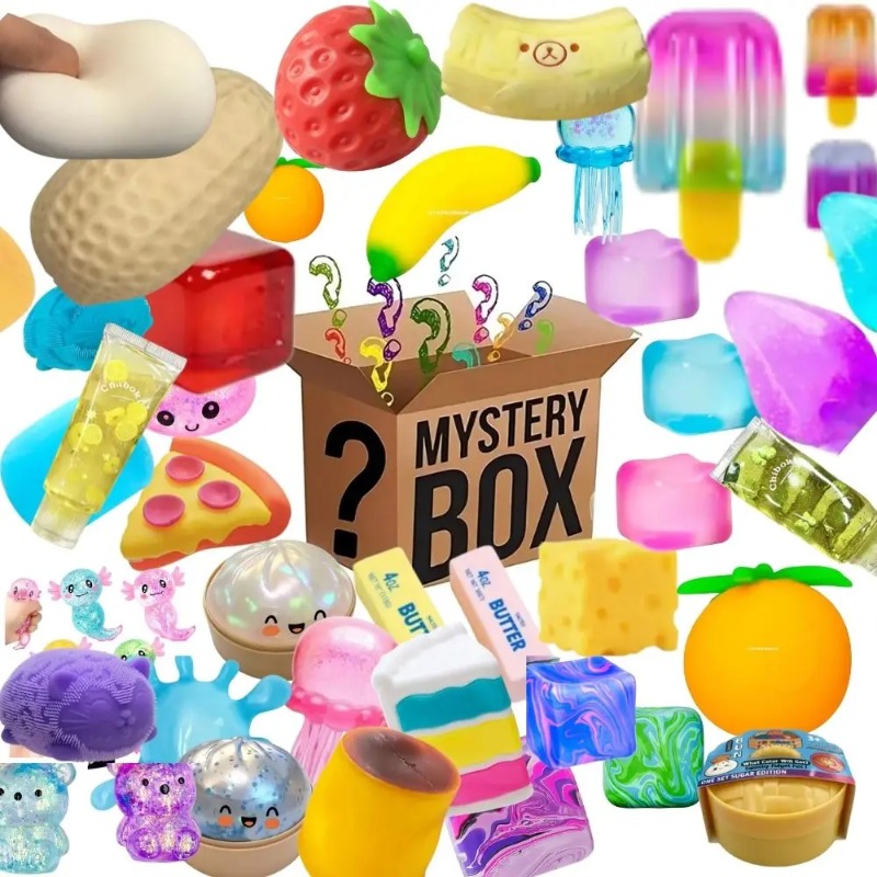 Mystery Box Blind Bag - 100+ Buah Mainan Kotak Kejutan, Figur
