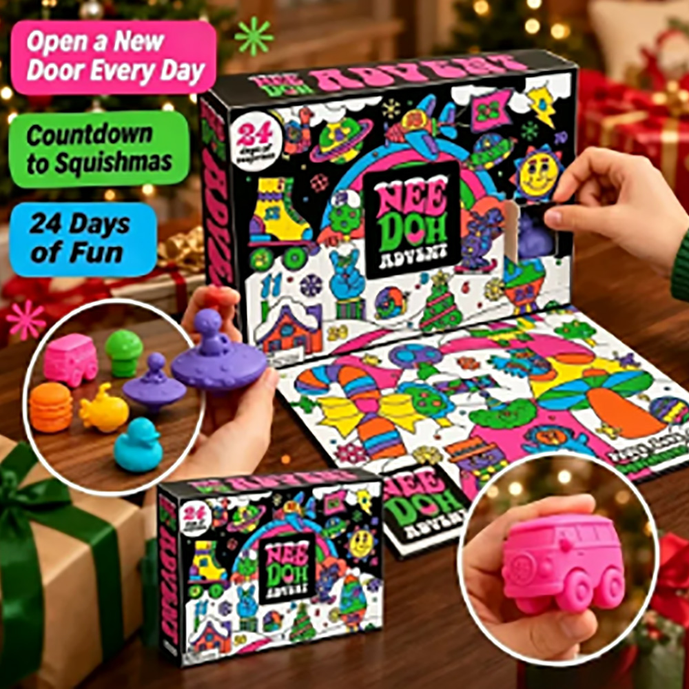 Mystery Box Blind Bag - 24 Buah Mainan Pereda Stres Nee‑Doh