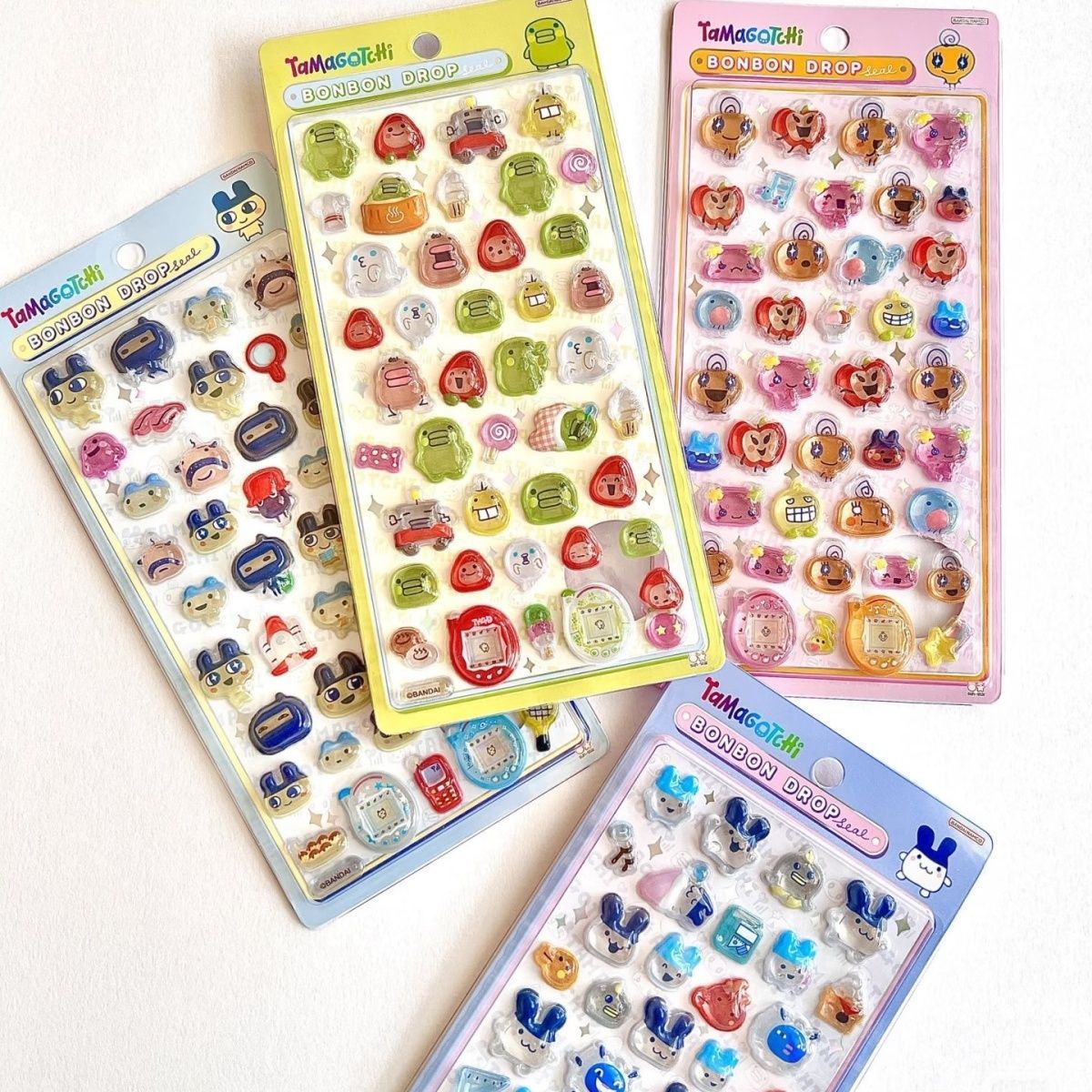 Bandai Model Tamagotchi - Stiker 3D Tamagotchi - Stiker Kartun
