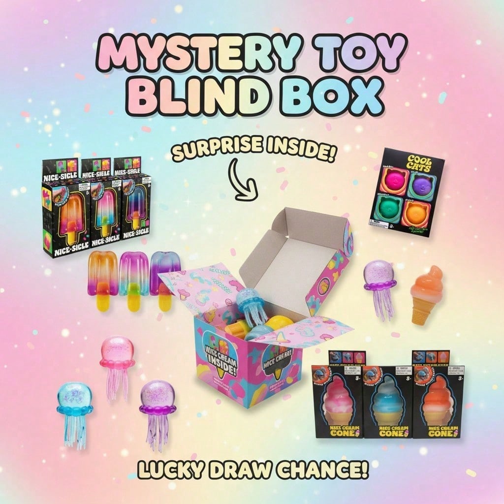 100+Pcs Seri Kotak Kejutan Squ - Mystery Box Blind Bag ulasan dan harga